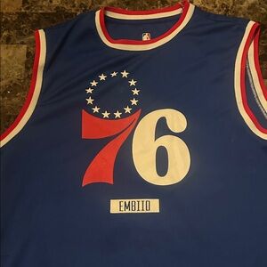 NBA Blue Red White 76ers Jersey